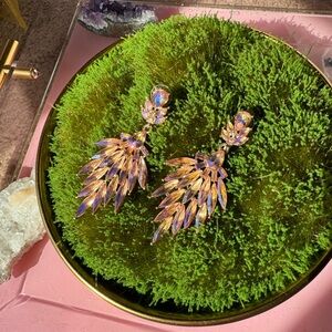 Two toned drop earrings